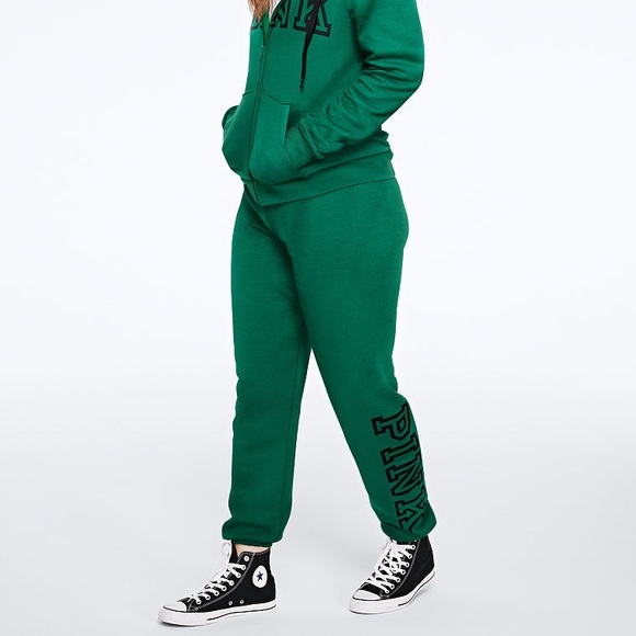 PINK Classic Pant in Winter Green NWT - Picture 1 of 2